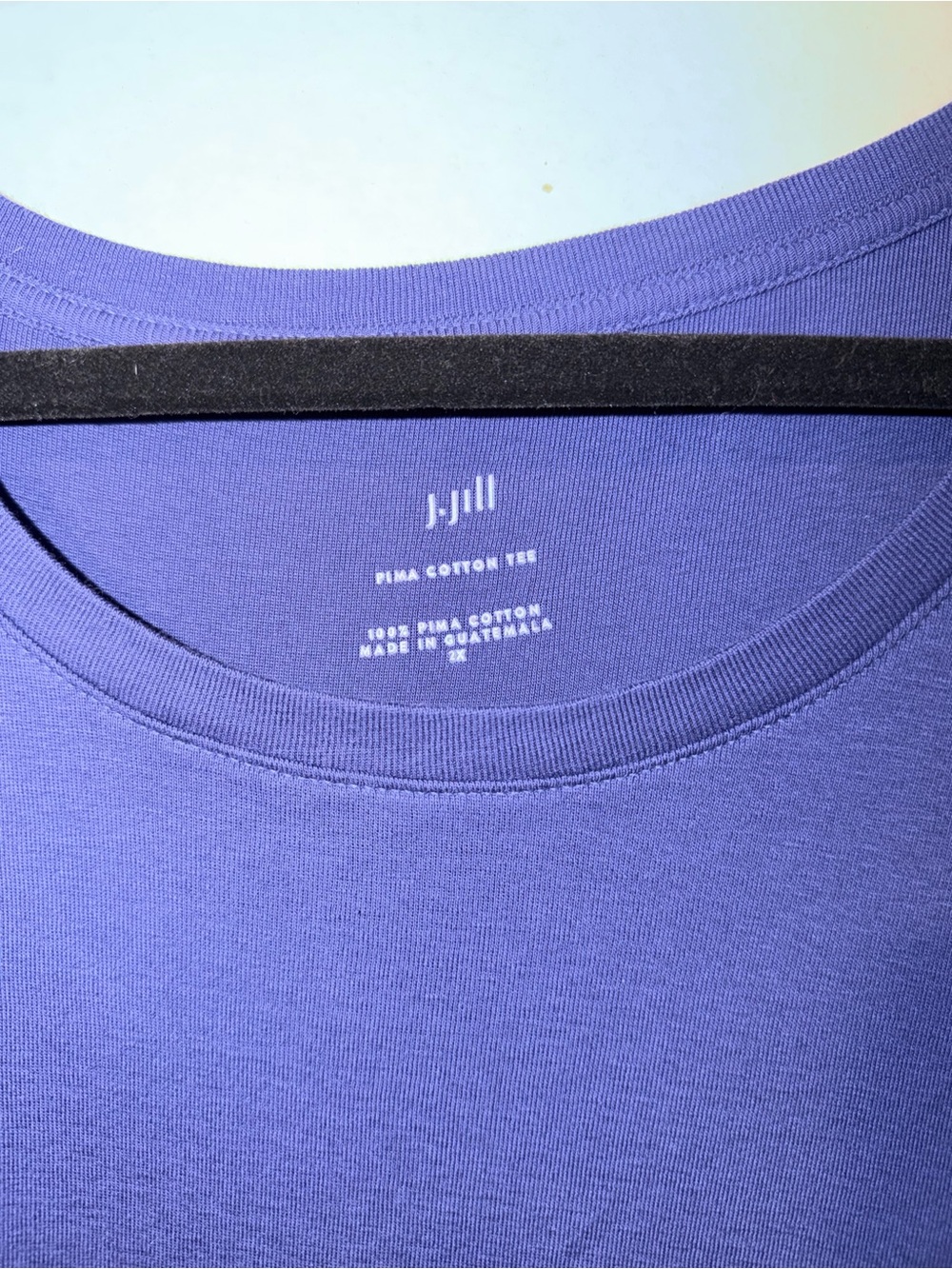J. Jill Men's Pima Cotton Tee — Lavender Purple